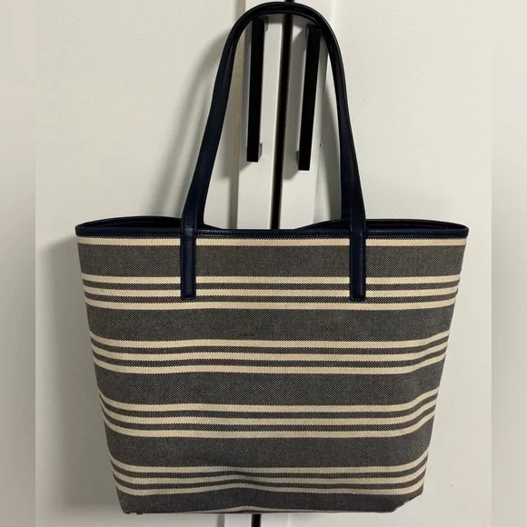 Kate Spade Navy and Cream Striped Tote - Picture 2 of 6